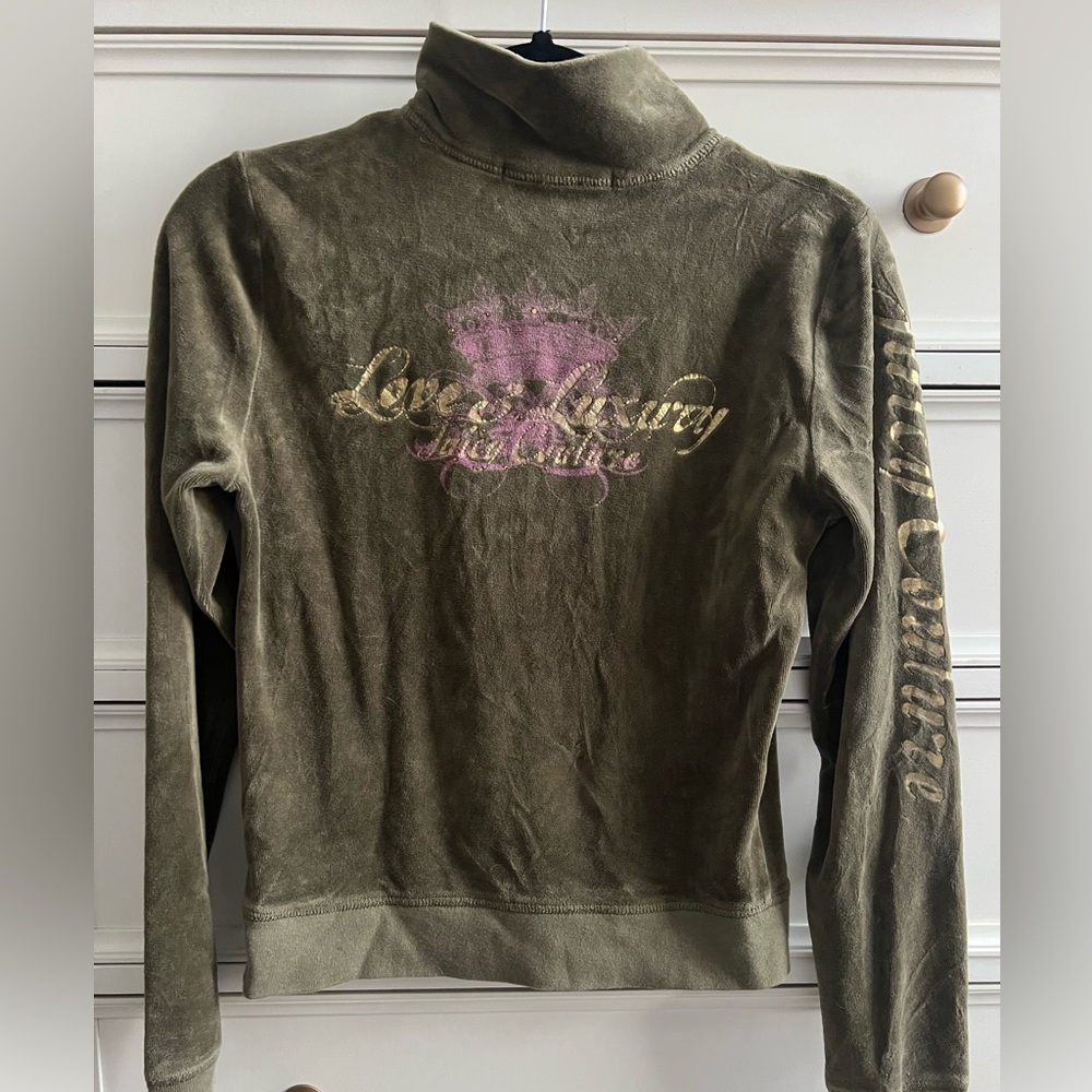 Juicy Couture velour green track jacket